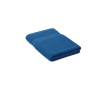 Serviette avec logo en coton organique couleur bleu roi