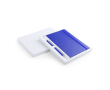 Set carnet et stylo dans un étui pour clients couleur bleu