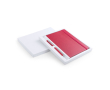 Set carnet et stylo dans un étui pour clients couleur rouge