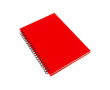 Carnets publicitaires imprimés avec logo couleur rouge
