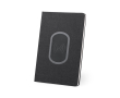 Carnet avec chargeur sans fil intégré couleur noir