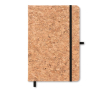 Carnet A5 personnalisable en liège couleur noir