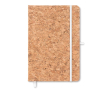 Carnet A5 personnalisable en liège couleur blanc