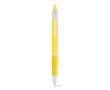 Stylo publicitaire pas cher en plastique couleur jaune