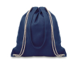 Sacs à dos publicitaires en toile de couleur couleur bleu