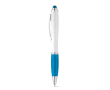 Un stylo classique avec un corps blanc couleur bleu ciel
