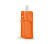 Gourde plastique personnalisable pliable couleur orange
