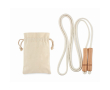 Corde à sauter personnalisée en bois couleur beige