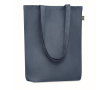 Sac imprimé avec le logo en chanvre couleur bleu