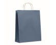Grand sac papier cadeau coloré couleur bleu