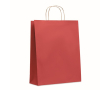 Grand sac papier cadeau coloré couleur rouge
