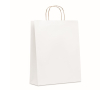 Grand sac papier cadeau coloré couleur blanc