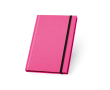 Carnet avec couverture fluorescente couleur rose