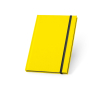 Carnet avec couverture fluorescente couleur jaune