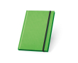 Carnet avec couverture fluorescente couleur vert clair