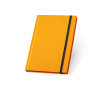 Carnet avec couverture fluorescente couleur orange