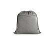 Sac cordon publicitaire en coton recyclé couleur noir