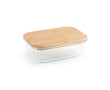 Boîte à repas personnalisable en verre couleur transparent