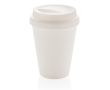 Mug avec couvercle personnalisable couleur blanc
