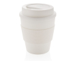 Mug à emporter avec couvercle vissé couleur blanc