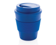 Mug à emporter avec couvercle vissé couleur bleu