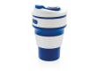 Mug takeaway pliable pour voyage couleur bleu