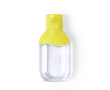 Flacon de gel hydroalcoolique coloré couleur jaune