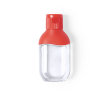Flacon de gel hydroalcoolique coloré couleur rouge