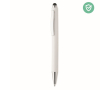 Stylo bille antibactérien personnalisé couleur blanc