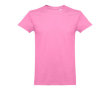 T-shirts floqués pour entreprise 190 g/m2 couleur rose