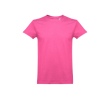 T-shirt avec logo pour enfant en coton 190g/m2 couleur fuchsia