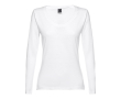 T- shift pour femme avec manches longues couleur blanc