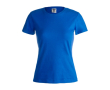 T-shirt blanc en coton épais 180 g/m2 couleur bleu