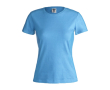 T-shirt blanc en coton épais 180 g/m2 couleur bleu ciel