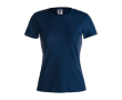 T-shirt blanc en coton épais 180 g/m2 couleur bleu marine