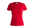 T-shirt blanc en coton épais 180 g/m2 couleur rouge