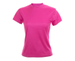 T-shirt technique imprimé avec le logo couleur rose