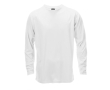 T-shirt unisexe à manches longues 135 g/m2 couleur blanc