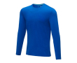 T-shirt bio à manches longues pour hommes couleur bleu roi