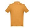 Polo floqué pas cher 195 g/m2 couleur jaune foncé