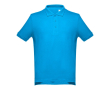 Polo floqué pas cher 195 g/m2 couleur cyan