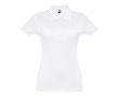 Polo avec logo entreprise femme 195 g/m2 couleur blanc
