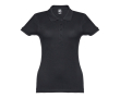 Polo avec logo entreprise femme 195 g/m2 couleur noir