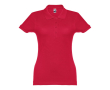 Polo avec logo entreprise femme 195 g/m2 couleur rouge