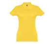 Polo avec logo entreprise femme 195 g/m2 couleur jaune