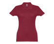 Polo avec logo entreprise femme 195 g/m2 couleur bordeaux