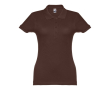 Polo avec logo entreprise femme 195 g/m2 couleur marron