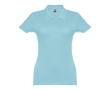 Polo avec logo entreprise femme 195 g/m2 couleur bleu pastel