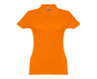Polo avec logo entreprise femme 195 g/m2 couleur orange