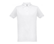 Polo logoté pour entreprise 200 g/m2 couleur blanc